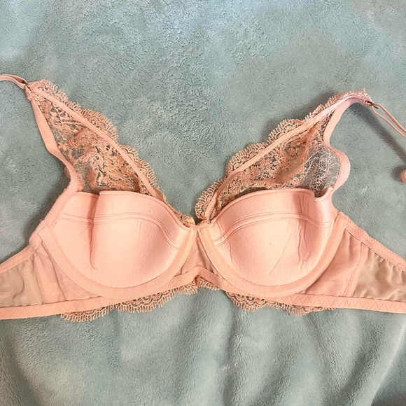 💜Pink Lace Balconette Bra - Picture 5 of 8
